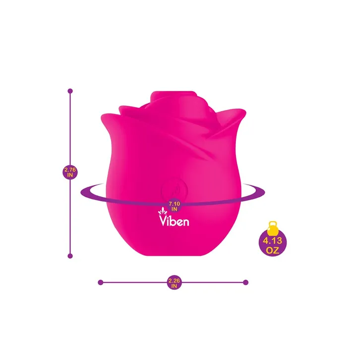 Vibrators Viben Viben Zen Rose Handheld Rose Clitoral and Nipple Stimulator Vibrators Viben Viben Zen Rose Handheld Rose Clitoral and Nipple Stimulator