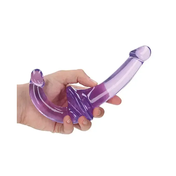 SHOTS AMERICA Female Sex Toys RealRock Crystal Clear 6 in Strapless StrapOn Dildo Purple SHOTS AMERICA Female Sex Toys RealRock Crystal Clear 6 in Strapless StrapOn Dildo Purple