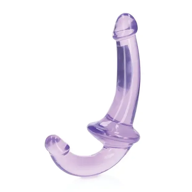 SHOTS AMERICA Female Sex Toys RealRock Crystal Clear 6 in Strapless StrapOn Dildo Purple SHOTS AMERICA Female Sex Toys RealRock Crystal Clear 6 in Strapless StrapOn Dildo Purple